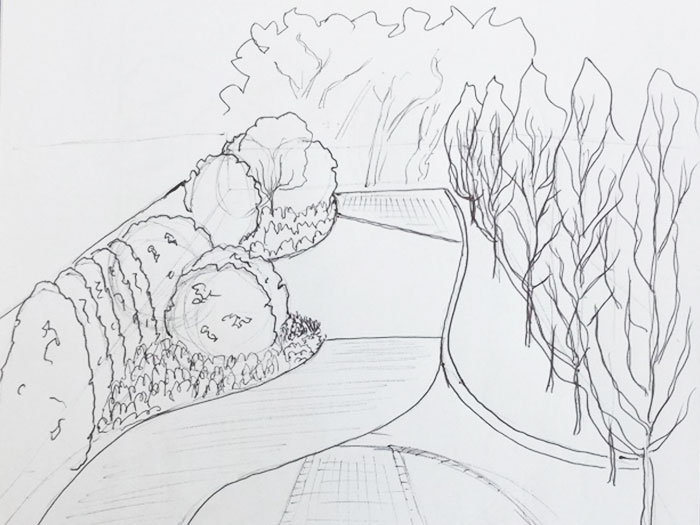Backyard Gilberton (Concept Design Sketch)